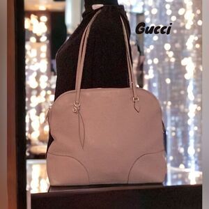 GUCCI LEATHER SHOULDER TOTE HAND BAG LARGE
